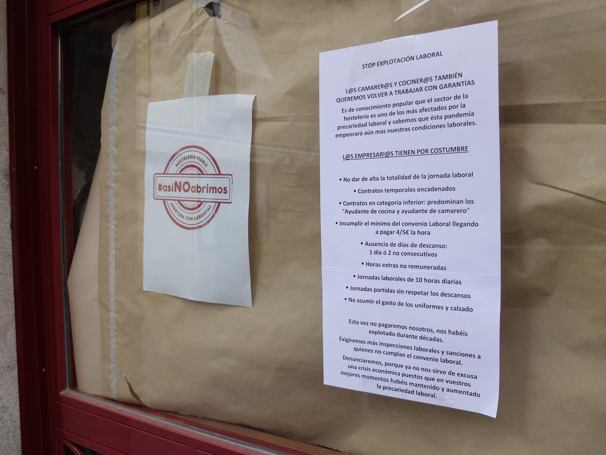 Hostelería Granada coronavirus - cartel